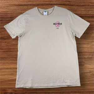 Vintage 90’s Hard Rock Cafe Paris Eiffel Tower PACSUN Beige T Shirt Crew Neck